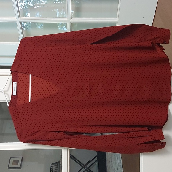 Red V-Neck Blouse - Ricki's - XS - Picture 1 of 4